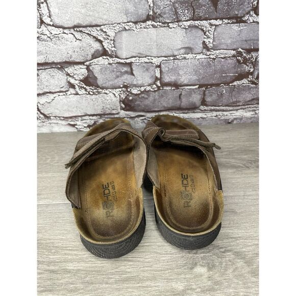 Rohde Soltau Brown Leather Casual Strap Mules Sandals Men’s Sz 10M US/43EU - Picture 5 of 16